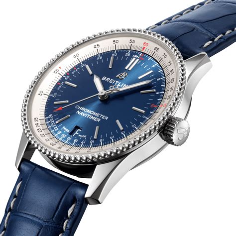 breitling navitimer 38 blue|breitling navitimer best price.